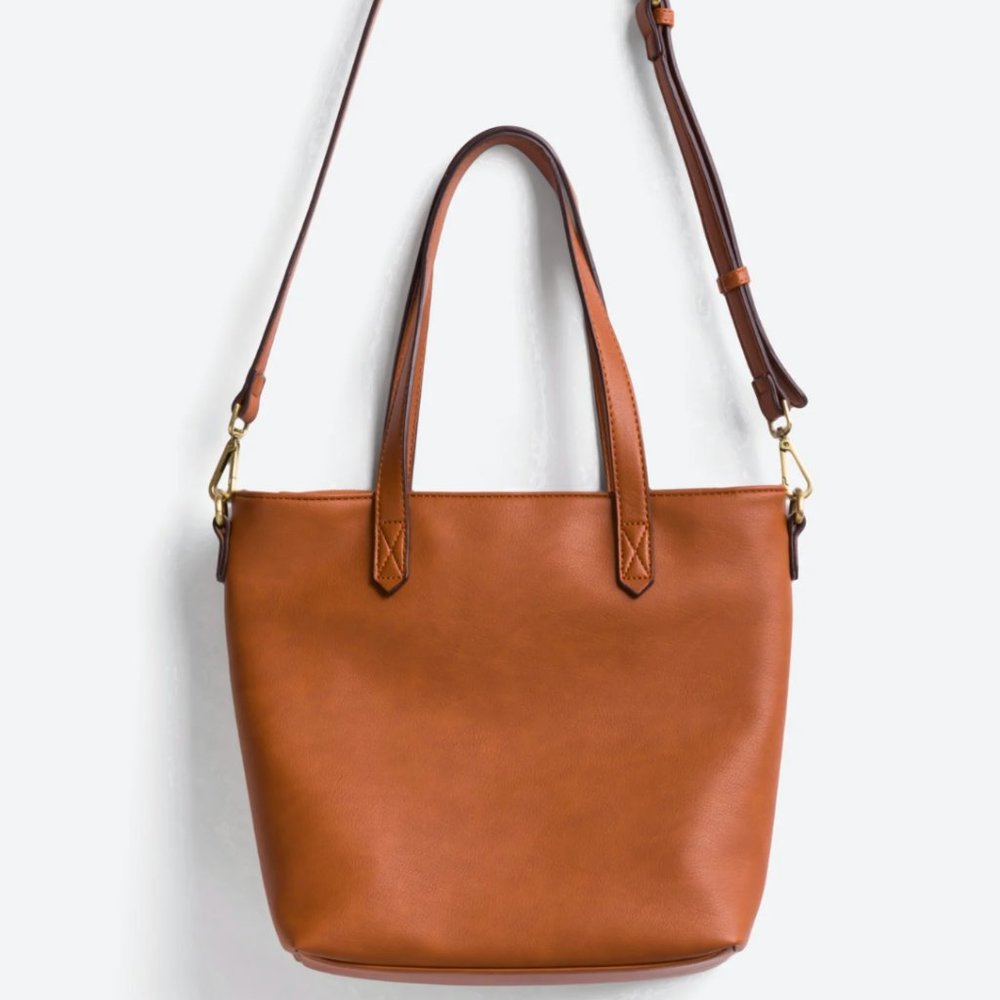 Street Level | Tan Tote Bag - Picture 4 of 13